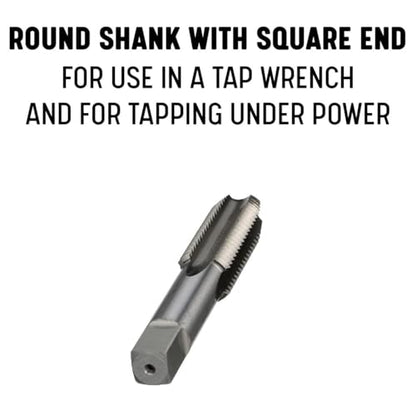 Drill America 1/2"-20 UNF Tap and Die Kit, HSS Plug Tap and Carbon Hex Die, POUT Series - size: 1/2"-20, style: Tap and Hex Die