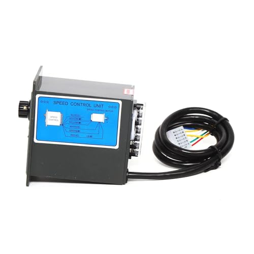 Speed Electric Gear Motor, 110V 40W 15K High Torque Single-Phase Electric Variable Speed Adjustable Controller Governor Geared Motor 90 RPM/min with Speed Controller Reduction Ratio: 1:15