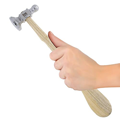 The Beadsmith Two-Sided Chasing Hammer, Metalworking Tool - size: 14 & 32mm Faces