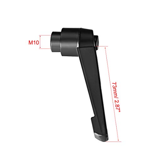 uxcell M10x1.5mm Handle Adjustable Clamping Lever Thread Push Button Ratchet Female Threaded Stud 2 Pcs - size: M10