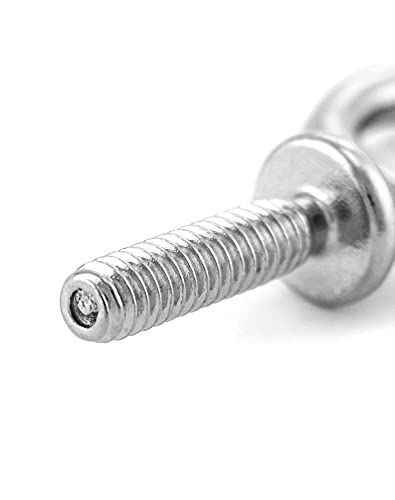QWORK Eye Bolt, 10 Pack 1/4" - 20 x 1" Marine Grade Stainless Steel Lifting Ring Threaded Eyebolts - color: 10 Pack, size: 1/4" - 20 x 1"