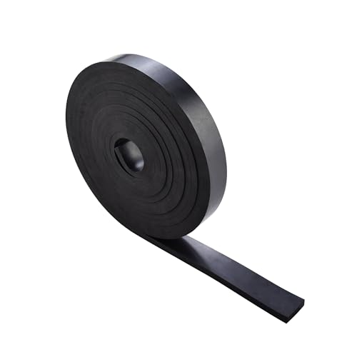 1/4 Inch Thick Neoprene Rubber Strips and Solid Rubber Rolls, Sheet for DIY Gasket, Warehouse, Pads, Seals, Weather Stripping, Flooring (1 Inch Wide, 12 Feet Long) - size: 1/4" x 1" x 12', style: Non-Adhesive Backing