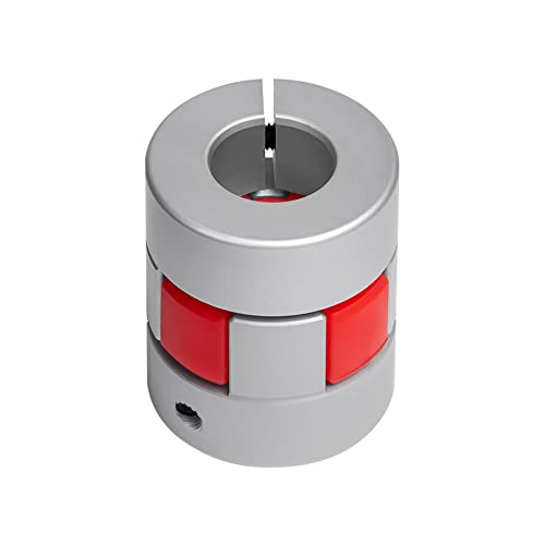 Aluminium Plum Flexible Shaft Coupling Diameter 25mm Length 30mm Connector Flexible Coupler for 3D Printer CNC Machine and Servo Stepped Motor (D25 L30, 6-6.35mm) - size: 6-6.35mm