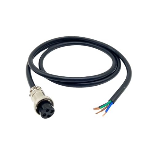 GX16 4 Pin Aviation Connector Cable Female Plug with Wire 1M - color: 4 pin, size: 1 m