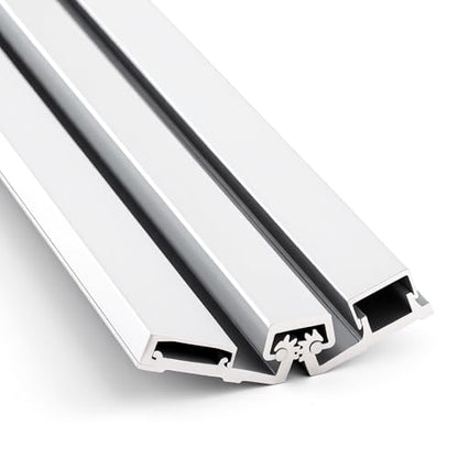 MorningRo 1 Pcs 83" Aluminum Continuous Hinge for Door, Silver - color: Silver
