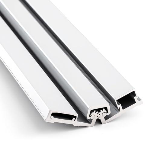 MorningRo 1 Pcs 83" Aluminum Continuous Hinge for Door, Silver - color: Silver