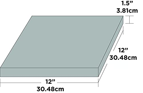 Sorbothane Vibration Damping Sheet Stock (70 Duro, 1.5 x 12 x12in) - size: 1.5 x 12 x12in