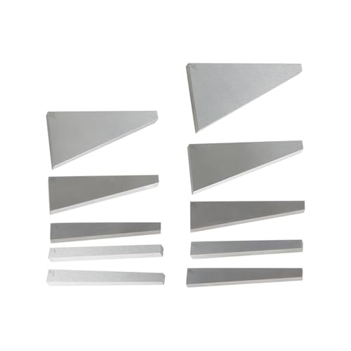 kimllier 10Pcs Angle Gauge Block Set, Accuracy Steel Gauge Block