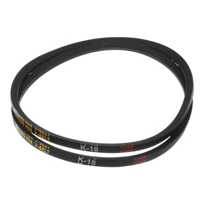uxcell 2pcs k18 Rubber V Belt, K Section V-Belt 18" Outside Circumference x 0.315" Width x 0.236" Thick, Industrial Power Transmission Belt - size: K18
