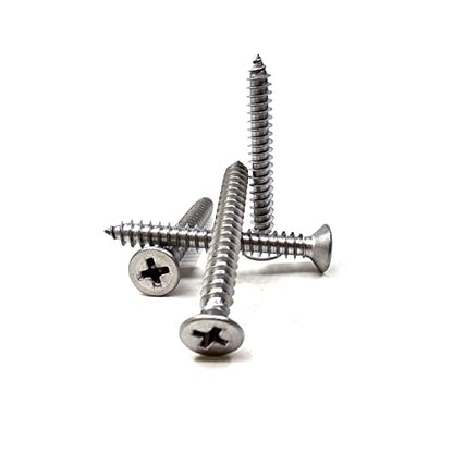 M5x40mm Wood Screws, Stainless Steel Flat Head Phillips Screw, Phillips Drive Countersunk Head Self-Tapping Screw, for Repairing Furniture, Carpentry or DIY20Pcs (M5x40mm) - size: M5x40mm