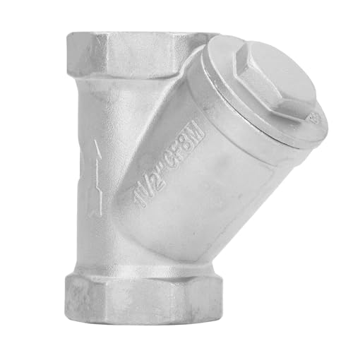 Y Strainer 1 1/2in 304 Stainless Steel Y Type Strainer Y Strainer Valve for Water Oil Gas Thread Pipe