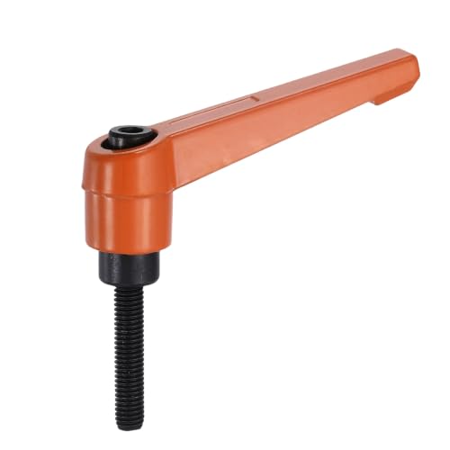 uxcell Clamping Lever Handles for Lathe, M5x25mm Male Thread Orange - size: M5x25mm