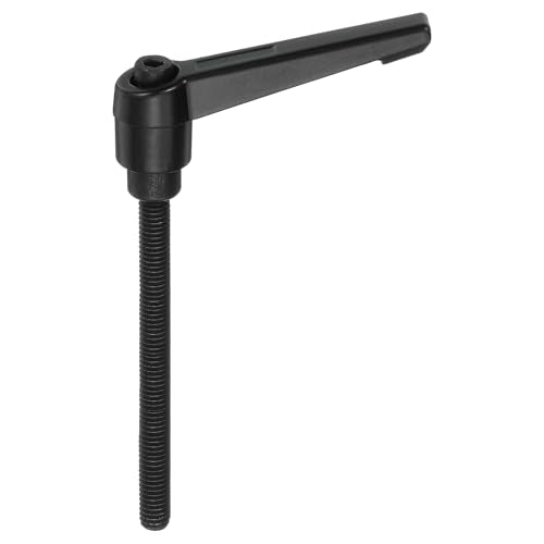 uxcell M6 x 70mm Adjustable Knobs Handle Male Thread Push Button Ratchet Quick Release Locking Rotating Bolt for Lathe Machinery, Black - size: M6 x 70mm