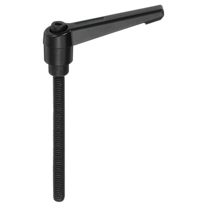 uxcell M6 x 70mm Adjustable Knobs Handle Male Thread Push Button Ratchet Quick Release Locking Rotating Bolt for Lathe Machinery, Black - size: M6 x 70mm