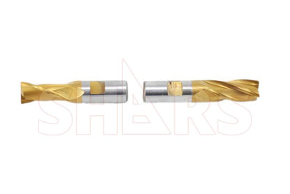 Shars 3/16" -3/4" Tin Coated Single End Mill Set 404-5901# - size: 3/16 - 3/4", Tin Coated, 20 PCS