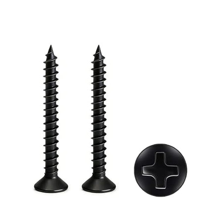 #4 x 1 Flat Head Self-Tapping Wood Screws, M3x25mm(100Pcs) - color: 100 PCS, size: #4x1''-100 PCS