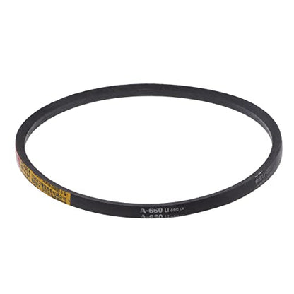 HARFINGTON A-660 V-Belts Drive Belt 660mm Inner 13mm Width 8mm Thickness Girth Rubber for Power Transmission - size: 660mm