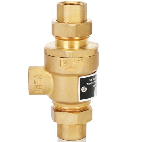 1/2 Inch 9D-M3 Backflow Preventer Brass Dual Check Valve