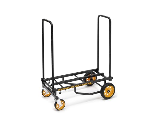 Rock-N-Roller R8RT (Mid) 8-in-1 Folding Multi-Cart/Hand Truck/Dolly/Platform Cart/34" to 52" Telescoping Frame/500 lbs. Frame Capacity, Black - style: R8RT