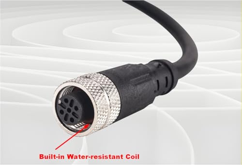 M12 5-Pin Double Female Connector Cable – Industrial Waterproof Sensor Extension Wire, A-Coded Safe Signal Cord for Automation, Robotics, Machinery - size: 1m, style: 5pin Double Female