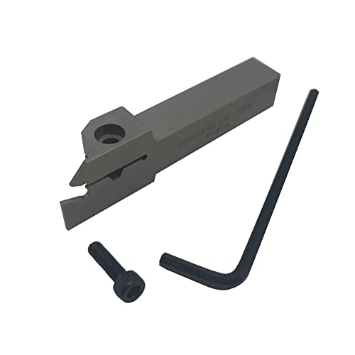 1/2" 3/8" 5/8" 3/4" Indexable Lathe Grooving Parting Holder with 10 Pieces GTN- SP200 SP300 Heavy Duty Nickel Plated ZQ Right -Hand Cut Off Tool Carbide Inserts… (5/8" ZQ1616R02 Holder + SP200) - color: 5/8" ZQ1616R02 Holder + SP200