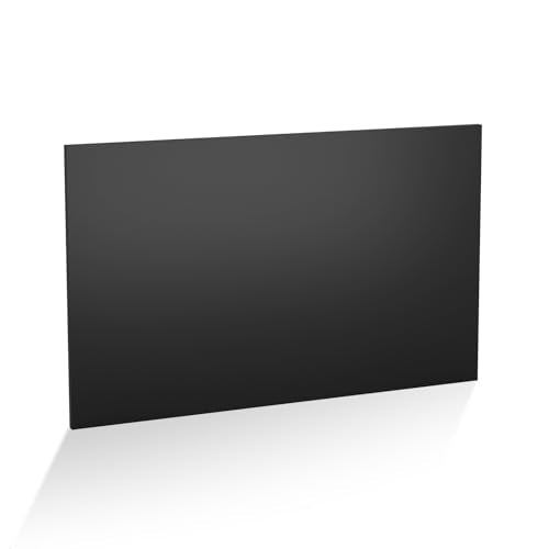 1Pcs Black HDPE Sheet 1/2" Thick 24" x 48" - color: Black, size: 24'' X 48''