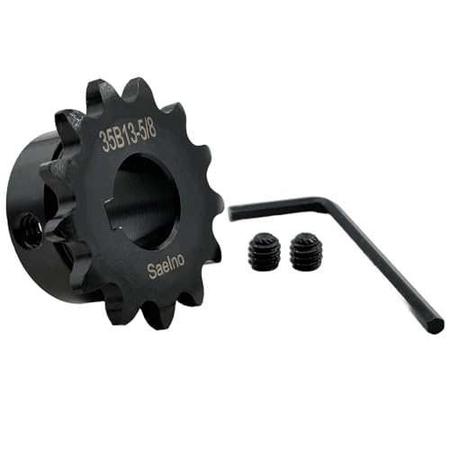 #35 Roller Chain Sprocket Type B 5/8 inch Bore 13 Tooth, Hardened Antirust 1045 Steel Drive Sprockets 35B13-5/8