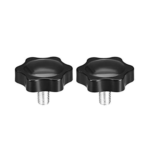 uxcell Clamping Handle Screw Knobs Handle Star Knob M8 x 12mm Male Thread 2pcs - size: M8x12mm