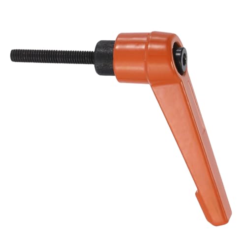 uxcell Clamping Lever Handles for Lathe, M4x25mm Male Thread Orange - size: M4x25mm