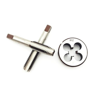 AtticZone M12 x 1.75 Metric Hand Thread Tap and Die Set, Right Hand - size: M12x1.75