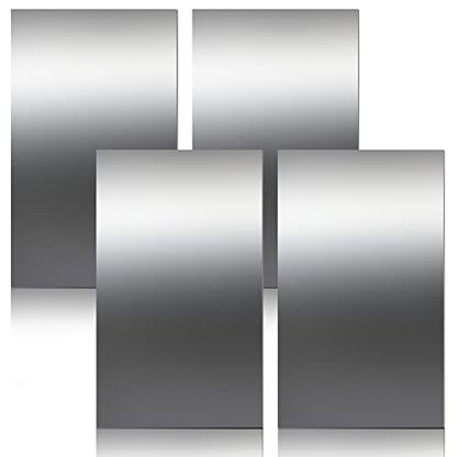 Funrous 4 Pcs 2 Pcs 304 Stainless Steel Sheet