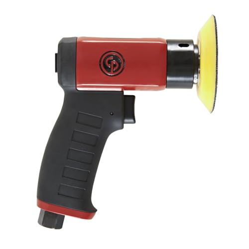 Chicago Pneumatic CP7200 - Air Random Rotary Sander Tool, Home Improvement, Woodworking Tools, Polisher, Rust Removal, Heavy Duty, Rotary Tool, Pistol Handle, Hook & Loop, 3 Inch (75 mm), 15000 RPM - style: Tool Only (15000 RPM)