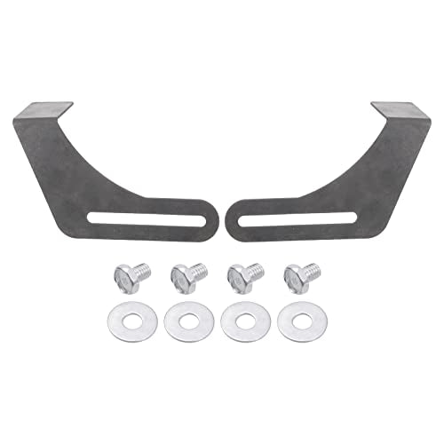 HARFINGTON 2pcs Bench Grinder Tool Rest 9.84" Carbon Steel Bracket Tool Part Set with Screw for Bench Grinder Polisher, Black - size: 9.84"
