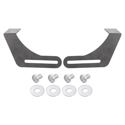HARFINGTON 2pcs Bench Grinder Tool Rest 9.84" Carbon Steel Bracket Tool Part Set with Screw for Bench Grinder Polisher, Black - size: 9.84"