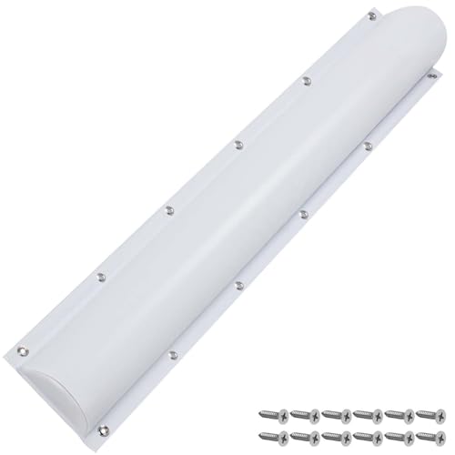 Dock Bumper,Semicircle Dock Bumper Guard with Stainless Steel Screws,Boat Dock Bumper,Dock Bumpers Marine for Docking Edges, Piling, Vertical Poles, Horizontal Decks or Piers(2Size,4Color) - color: White, size: 58Inch-1Pack