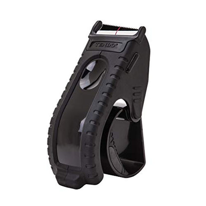 TENDO Heavy Duty Shipping Tape Dispenser, 2 Inch Packing Tape Gun with Patented 10° Sloped Chromium Blade, Replaceable Blade, Ergonomic Reusable Handle for Shipping, P-1200 (3rd Gen.) Black - color: Black