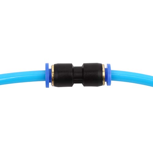 SNS 5/32" Tube OD Plastic Straight Union Pipe Tube Fitting Straight Pneumatic Connector(10 PCS) SPU-5/32 - size: SPU-5/32