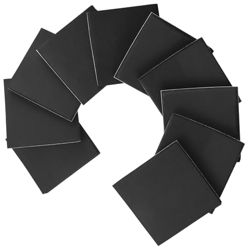 DGSL 10 Pcs Foam Sheets Self Adhesive, 1/2 in Thick X 6 in X 6 in Closed Cell Foam Pad Neoprene Rubber Sheets Non-Slip Insulation Pads Vibration for Furniture Crafts Cars - size: 6" x 6" x 1/2"