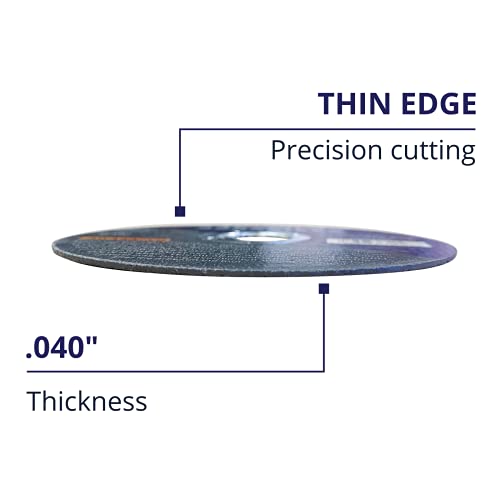 200 Pack 4.5" Cut-Off Wheels Lincoln Abrasives .040" Metal & Stainless Steel - style: 4.5" x .040"