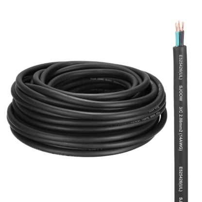 MECCANIXITY 14/3 SJOOW Electrical Wire Cable 10ft 14 AWG 3 Conductor UL - size: 14AWG*10ft, style: 3 Conductor