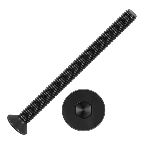 50Pcs[M4-0.7x50] Flat Head Socket Cap Screw Countersunk Bolt - size: M4-0.7x50mm