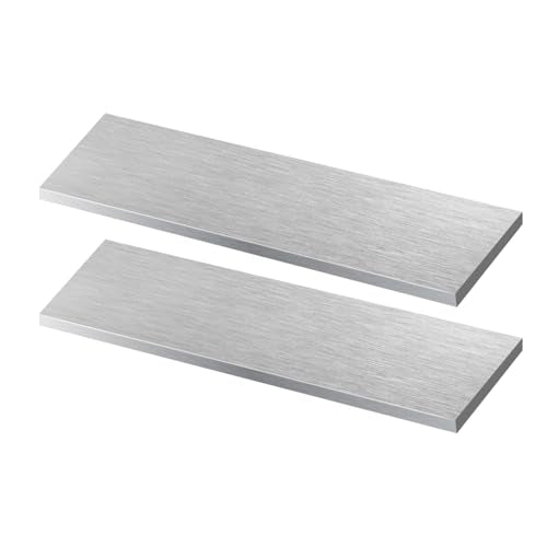 2Pcs Square Aluminum Flat Bar, 1/8" Thickness x 0.8" Width x 12" Length 6061 Aluminum Flat Plate, 3 x 20 x 305mm Solid New Mill Stock for DIY & Industrial Applications - size: 3x20x305mm, style: 2 pieces