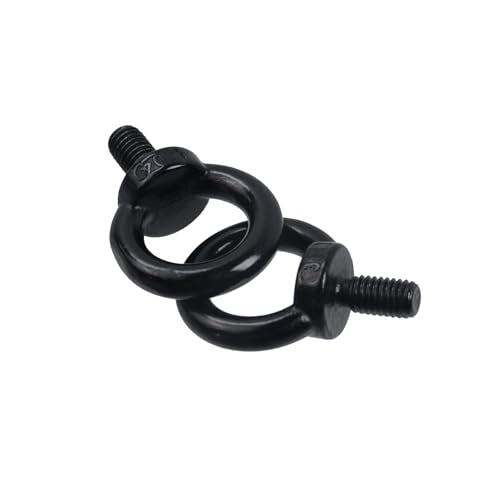 Antrader 10Pcs M8 Lifting Eye Bolts,Stainless Steel,for Rigging Securing - size: M8,10pcs