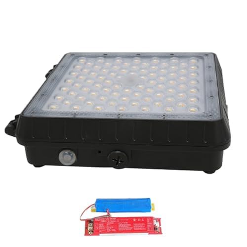 E2 Lighting LED Canopy Light, Emergency Battery Backup, 55W Adjustable - color: Dark Bronze w Battery