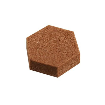 SoftTouch 3/8" Hexagon Self-Stick Noise Dampening Foam Cabinet Bumpers, 12 Pack, Tan, 12 Piece