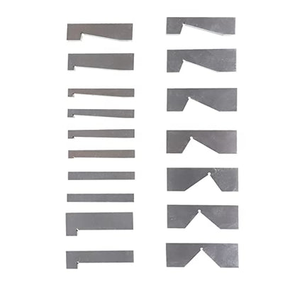 kimllier 17Pcs Angle Plates Block Set, Precision Steel Gauge Block