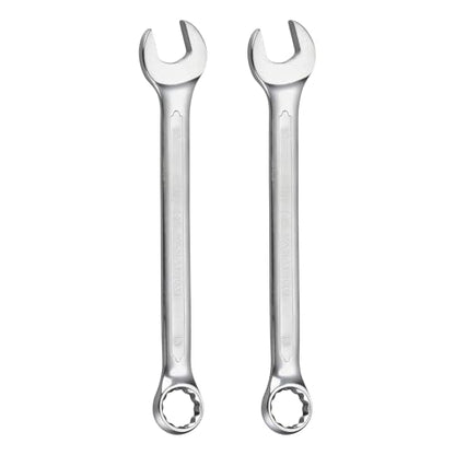 HARFINGTON 2Pcs Metric Combination Wrench 18mm Open End & 15-Degree Offset - size: 18mm