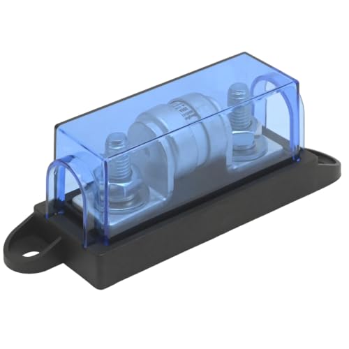 200 Amp Class T Fuse Holder, 150V DC Fuse Block, Suitable for High-Power Applications in Automotive, Marine, and Solar Installations - size: 150V 200A
