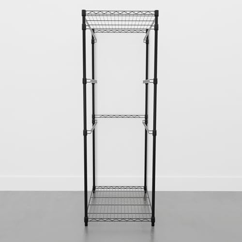 SafeRacks 5-Tier Steel Tote Rack for 27 Gallon Bins - Black - color: Black, size: 1 Pack
