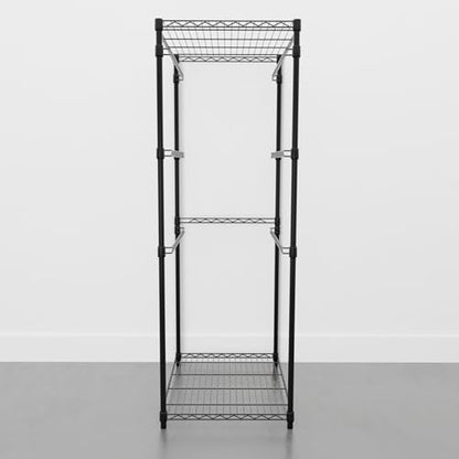 SafeRacks 5-Tier Steel Tote Rack for 27 Gallon Bins - Black - color: Black, size: 1 Pack